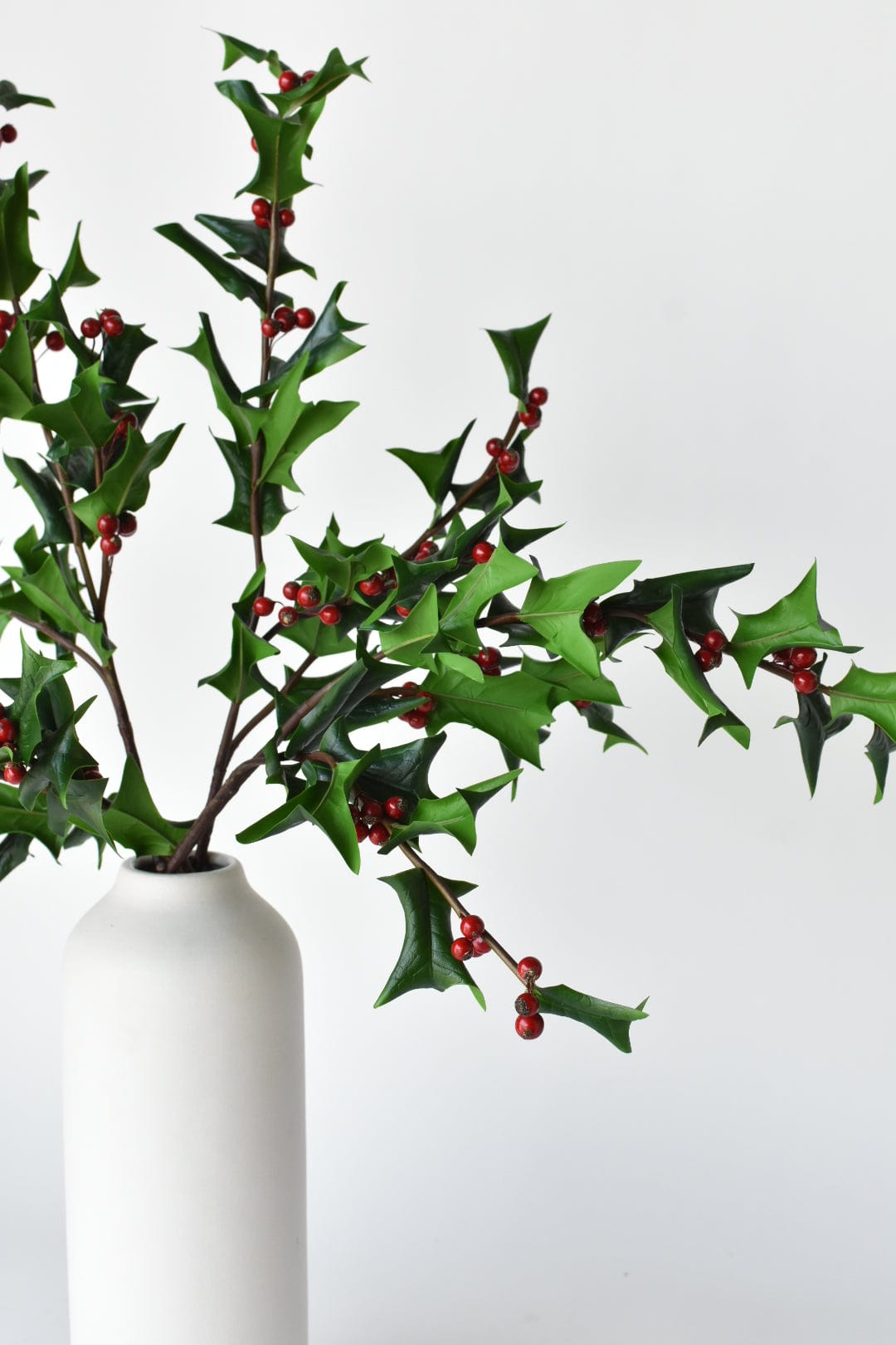 38" Faux Real Touch Holly Branch