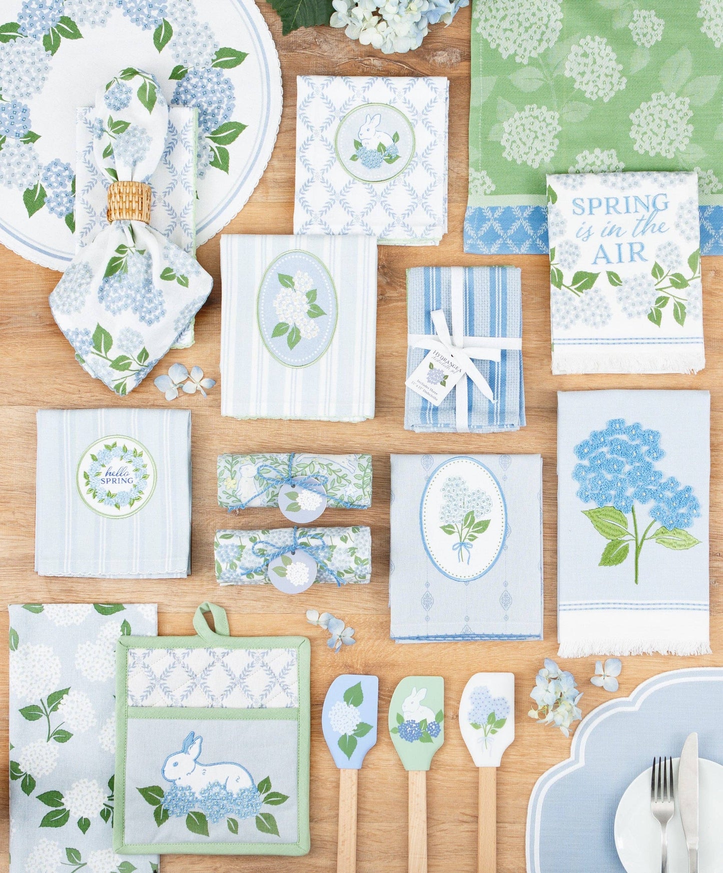 Blue Trellis Printed Napkin Set of 4