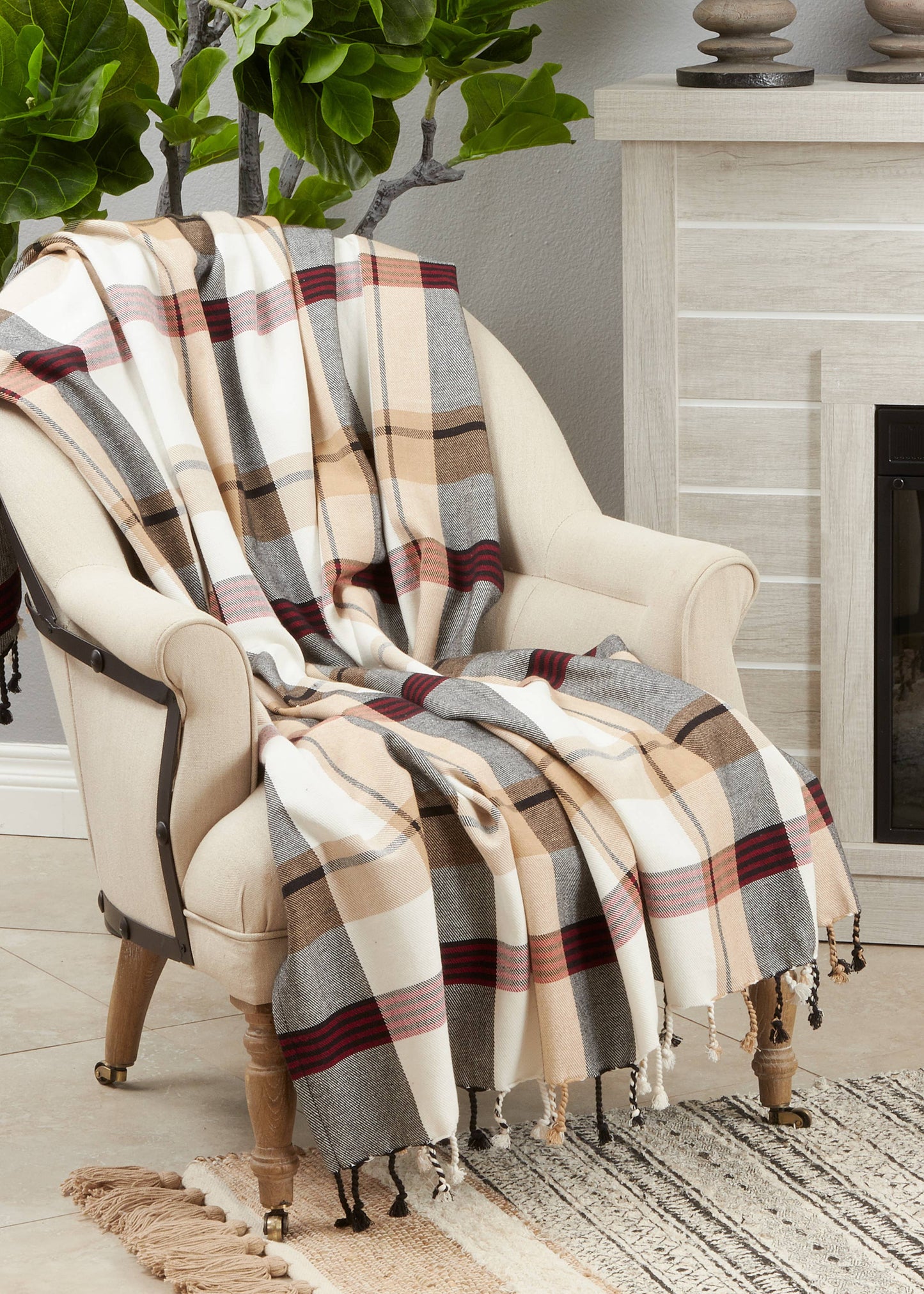 Plaid Throw