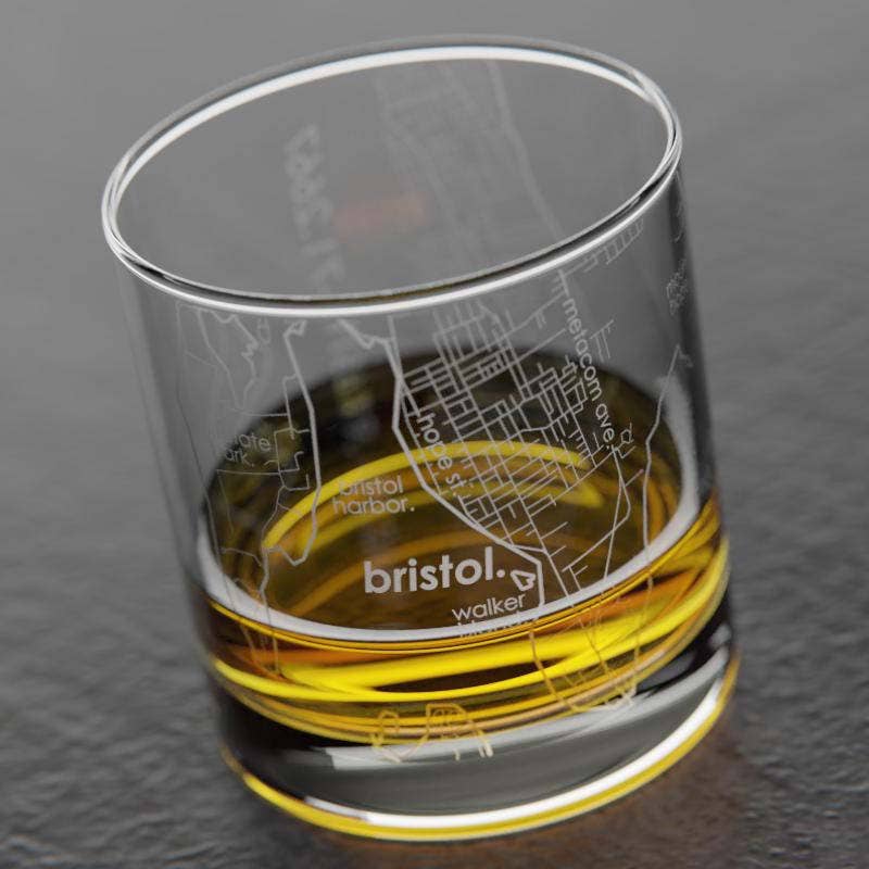Bristol Rhode Island Map Rocks Whiskey Glass - Fenwick & OliverBristol Rhode Island Map Rocks Whiskey GlassGlassWell ToldFenwick & Oliver50020