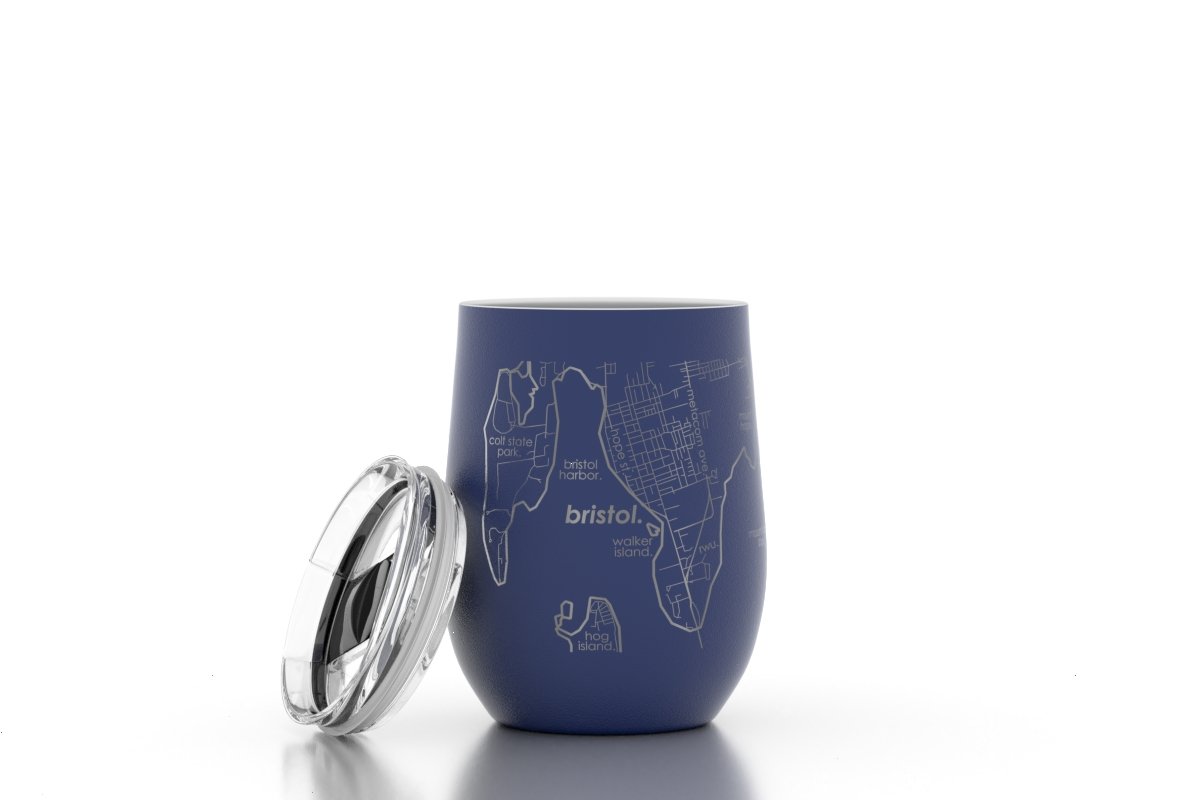 Bristol RI Map Insulated Wine Tumbler - 12 oz - Fenwick & OliverBristol RI Map Insulated Wine Tumbler - 12 ozWine TumblerWell ToldFenwick & Oliver50146
