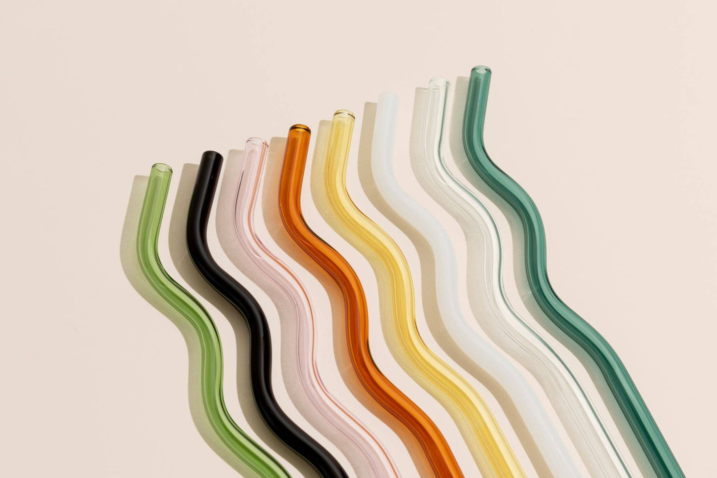kessellate - Wavy Glass Straws- Milk - Fenwick & Oliverkessellate - Wavy Glass Straws- MilkkessellateFenwick & OliverKESS-WGSM