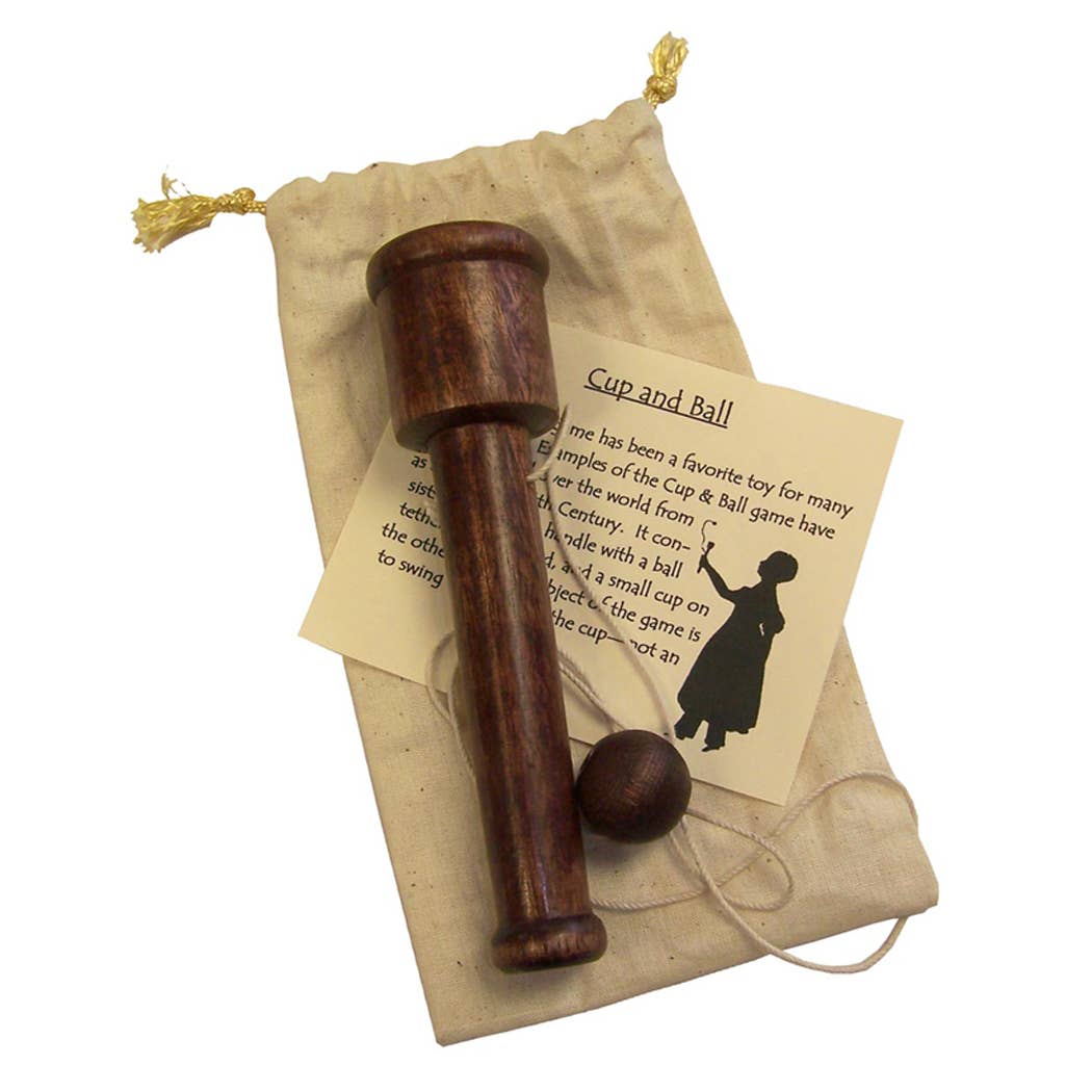 Madison Bay Co. - 6" Wooden Cup and Ball Game in Cloth Bag - Fenwick & OliverMadison Bay Co. - 6" Wooden Cup and Ball Game in Cloth BagMadison Bay Co.Fenwick & Oliver7840