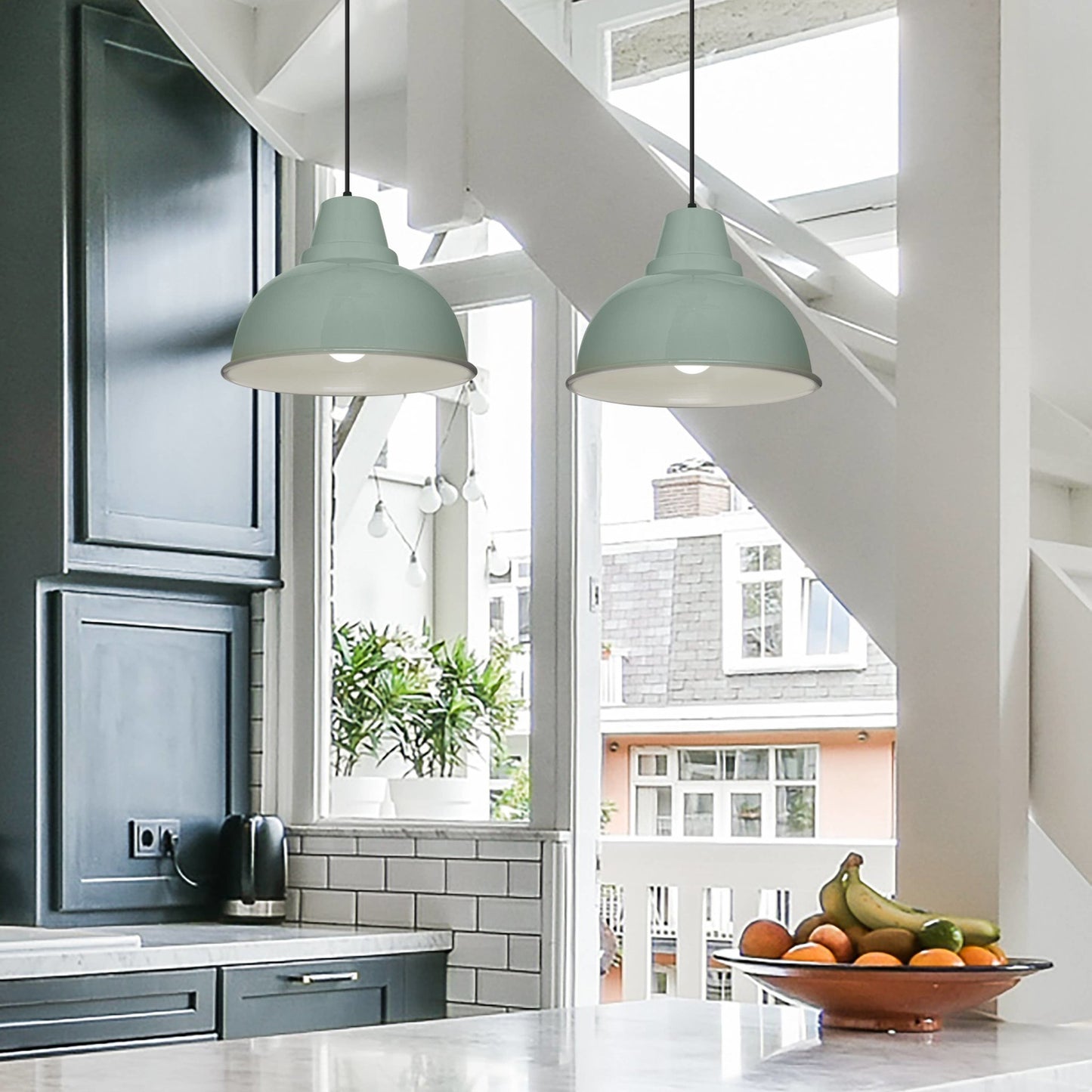 River of Goods - 11.75"W Murphy Sage Green Bowl-Shaped Indoor Pendant Lamp - Fenwick & OliverRiver of Goods - 11.75"W Murphy Sage Green Bowl-Shaped Indoor Pendant LampRiver of GoodsFenwick & Oliver20333