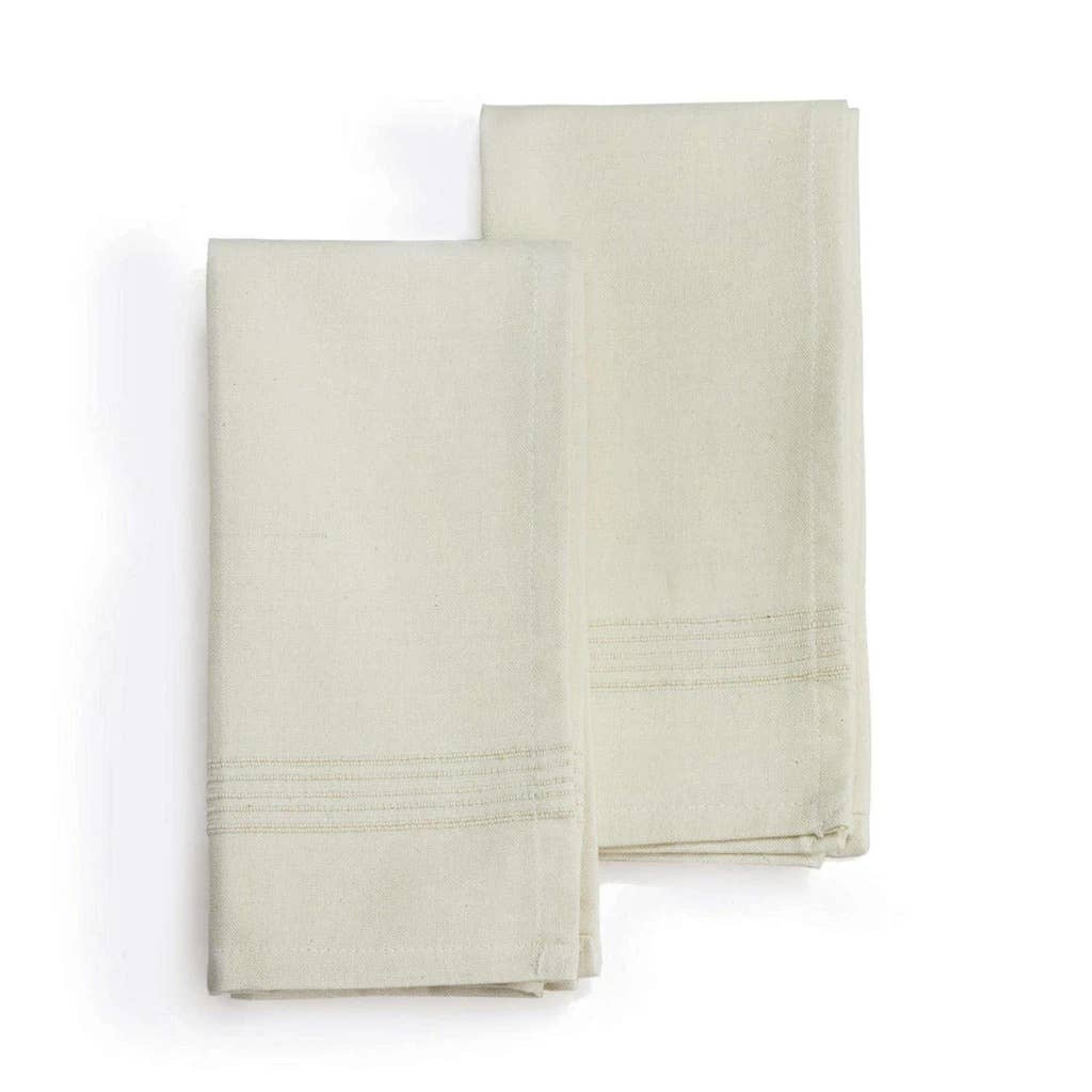 Sustainable Threads - WHIPPED CREAM Napkin (set of 2), Handwoven Cotton - Fenwick & OliverSustainable Threads - WHIPPED CREAM Napkin (set of 2), Handwoven CottonSustainable ThreadsFenwick & Oliver301-502-NW