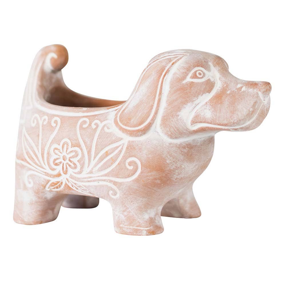 Ten Thousand Villages - Terracotta Dog Planter - Fenwick & OliverTen Thousand Villages - Terracotta Dog PlanterTen Thousand VillagesFenwick & Oliver6601050