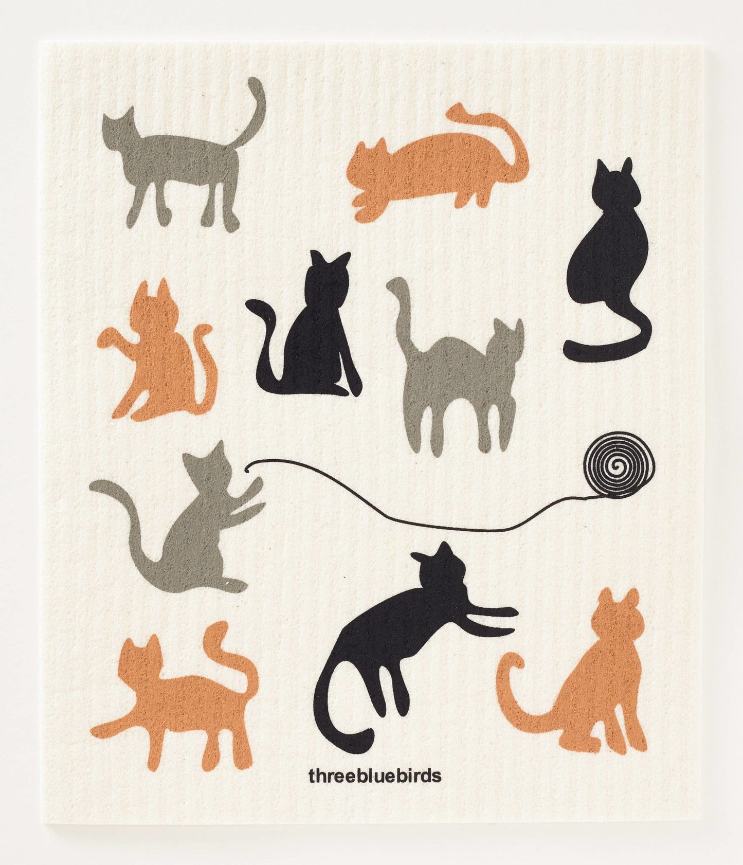 Three Bluebirds Swedish Dishcloths - Cats Swedish Dishcloth - Fenwick & OliverThree Bluebirds Swedish Dishcloths - Cats Swedish DishclothThree Bluebirds Swedish DishclothsFenwick & Oliver3BB-210