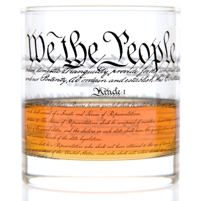 U.S. Constitution Rocks Glass - Fenwick & OliverU.S. Constitution Rocks GlassWell ToldFenwick & Oliver30480