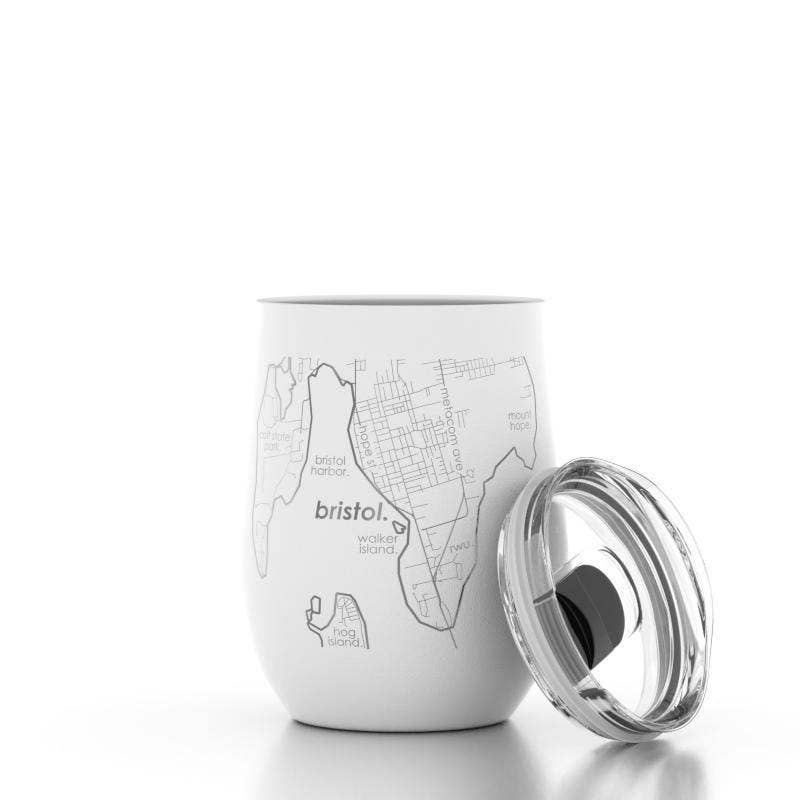 Well Told - Bristol RI Map 12 oz Insulated Wine Tumbler - Fenwick & OliverWell Told - Bristol RI Map 12 oz Insulated Wine TumblerWell ToldFenwick & Oliver50079