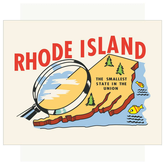 2.5 x 3.5 Rhode Island Smallest State in the Union Magnet