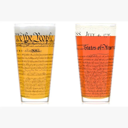 Const. & Dec. - Historical - Pint Glasses - 16 oz - Set of 2