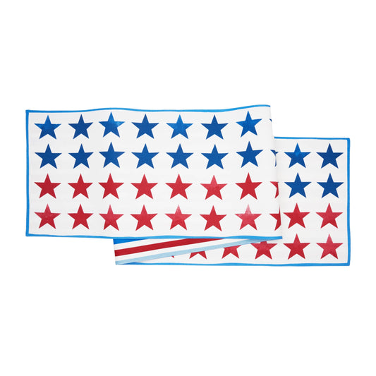 Patriotic Red White & Pow Table Runner