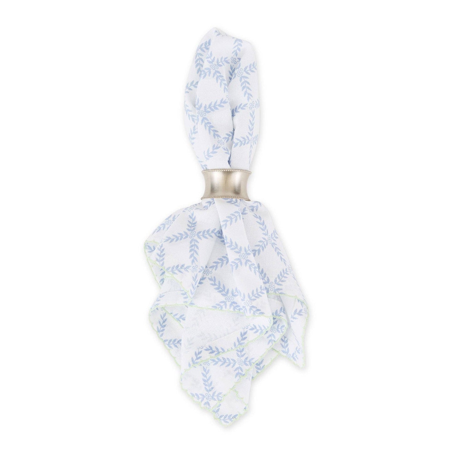 Blue Trellis Printed Napkin Set of 4