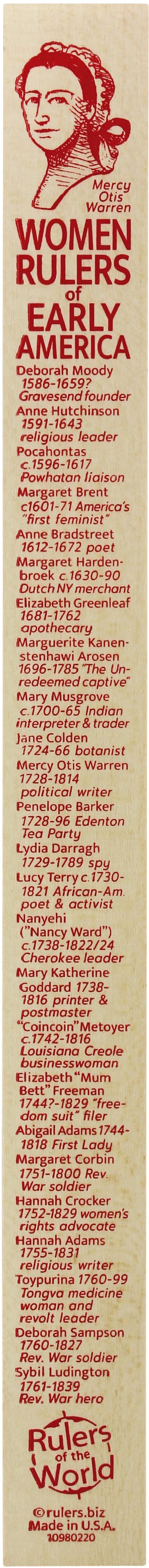 Women in Early America Ruler
