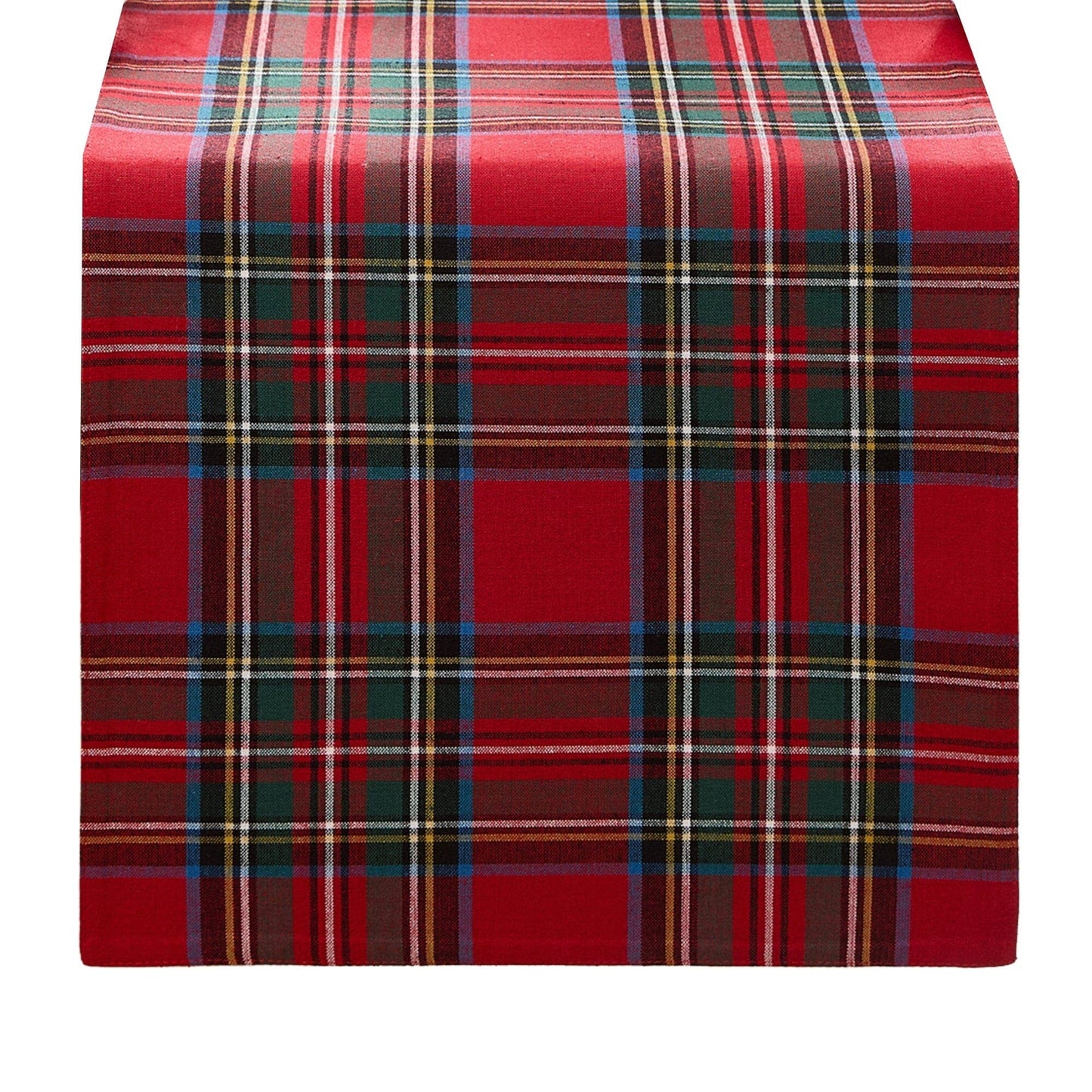 Stowe Tartan Holiday Plaid Cotton Christmas Table Runner