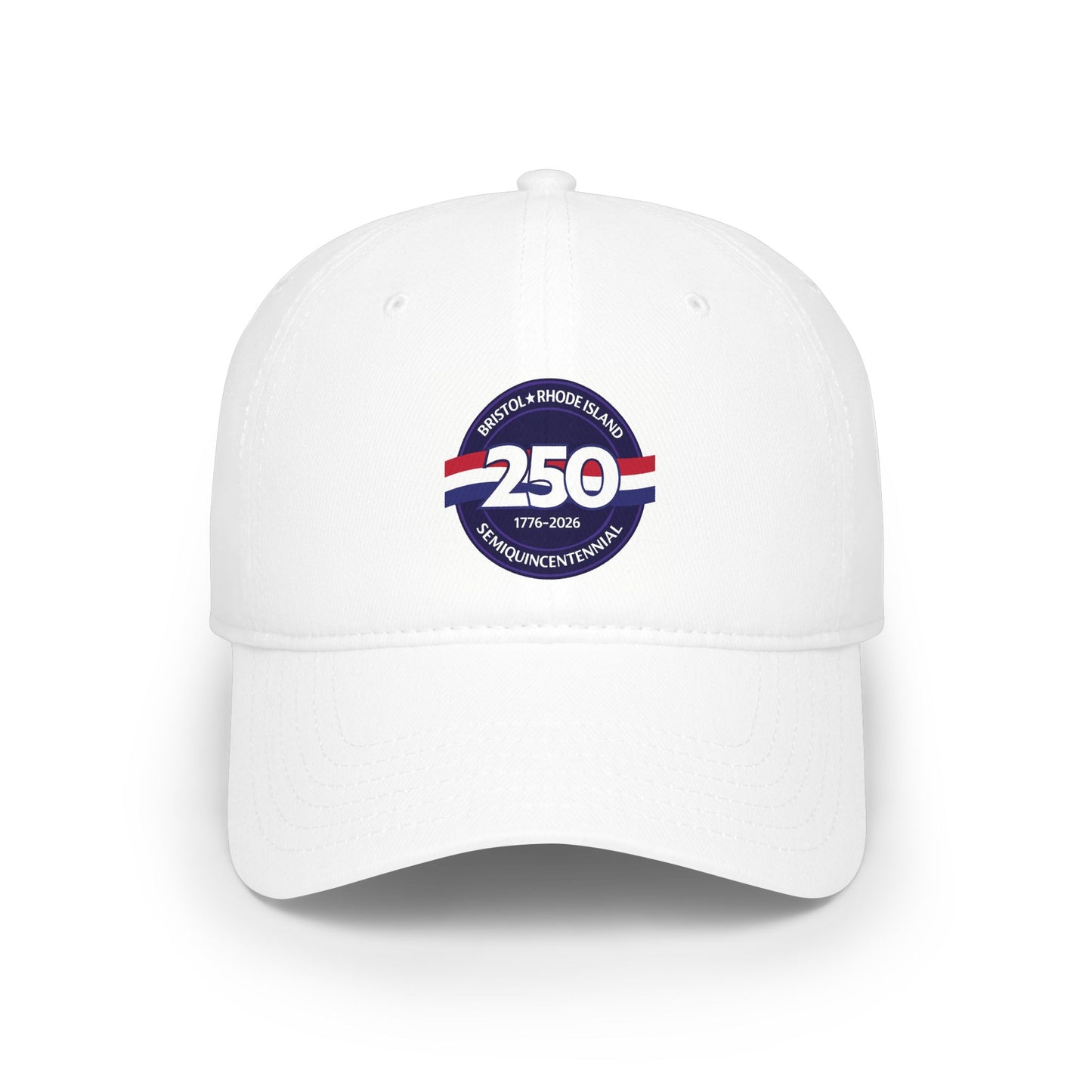 Bristol 250th Anniversary Baseball Cap — Commemorative 1776–2026 Round Emblem