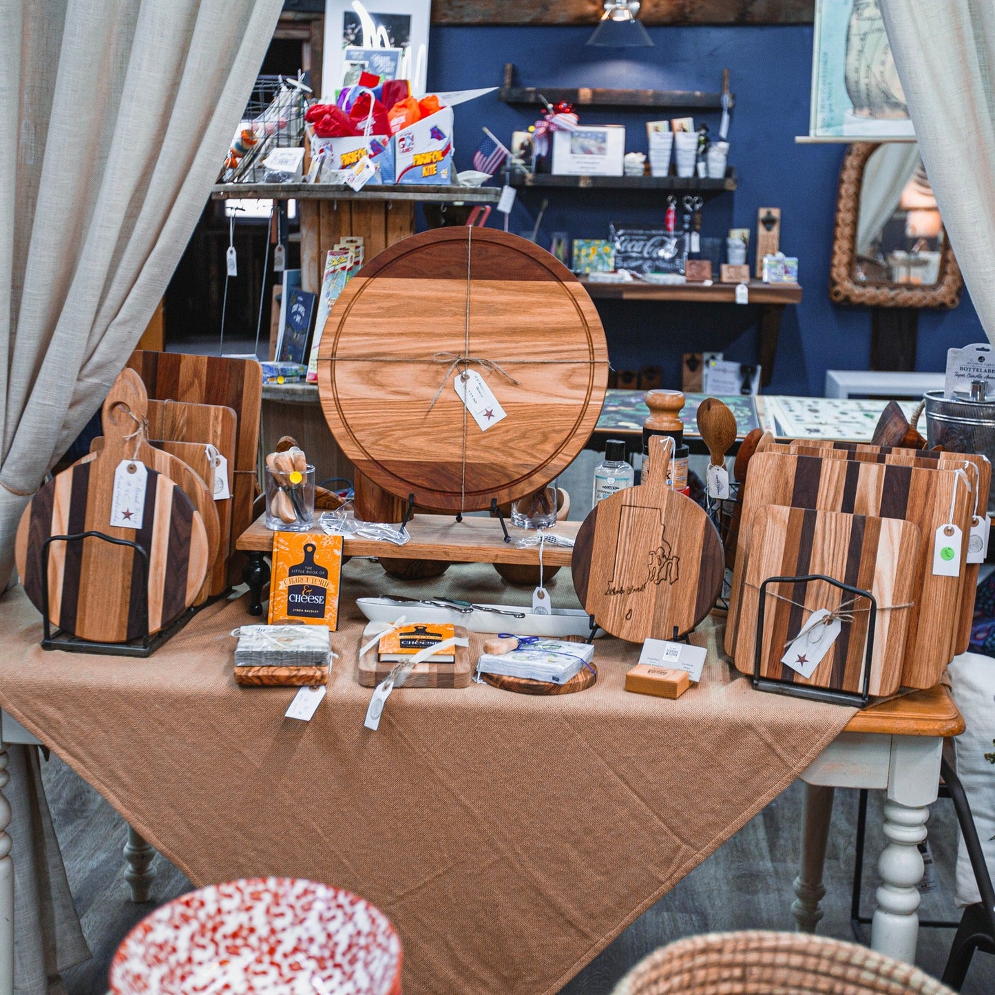 Reclaimed Wood Cutting Board 12x12 - The Franklin | Custom Engraving Available