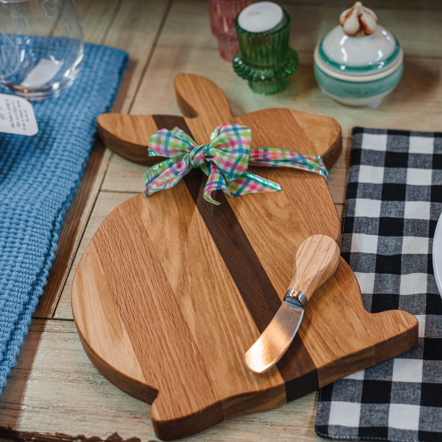 Reclaimed Wood Bunny Board - Handcrafted Charcuterie Serving Board