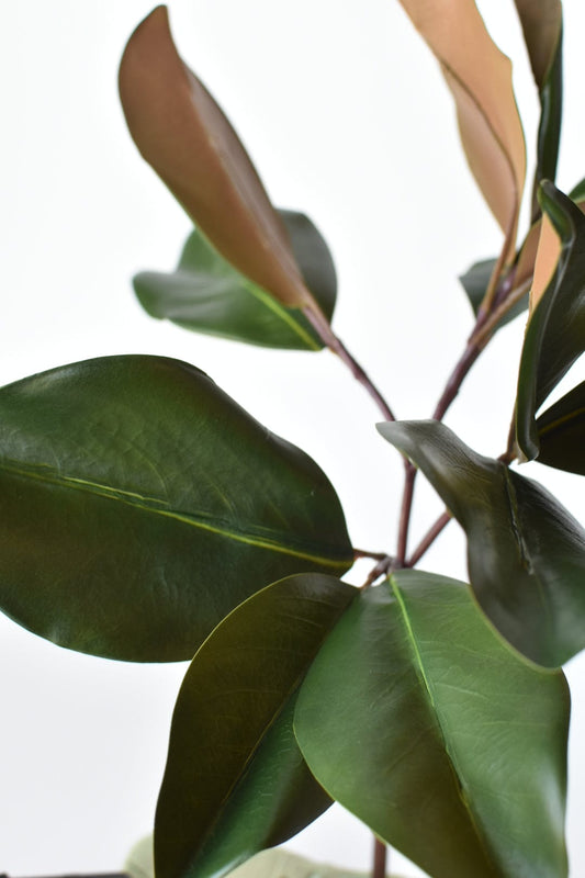16.5" Faux Magnolia Leaf Stem