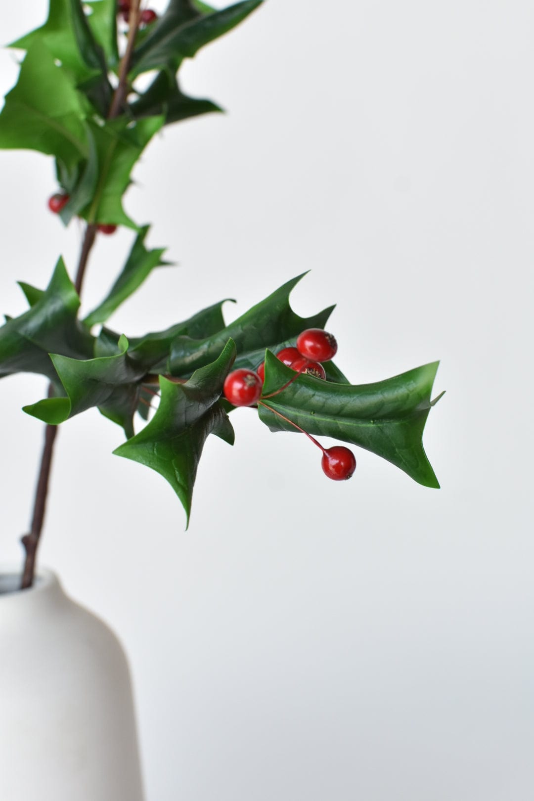 38" Faux Real Touch Holly Branch