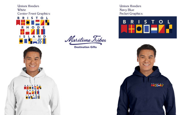 Hoodies (Unisex) - Nautical Signal Flags (Spell It in Flag)