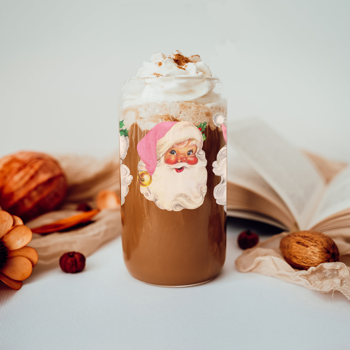 Vintage Pink Santa 17oz