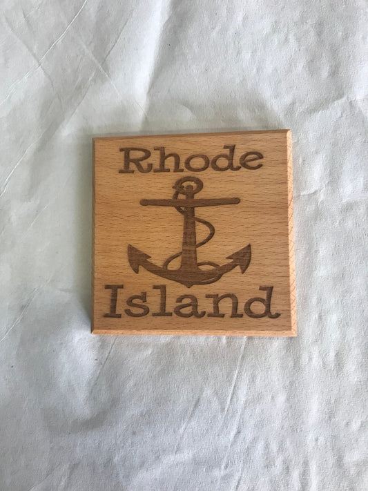 Coaster Rhode Island Anchor - Beech Wood - Fenwick & OliverCoaster Rhode Island Anchor - Beech WoodFenwick & OliverFenwick & OliverCOA-RIA-BE