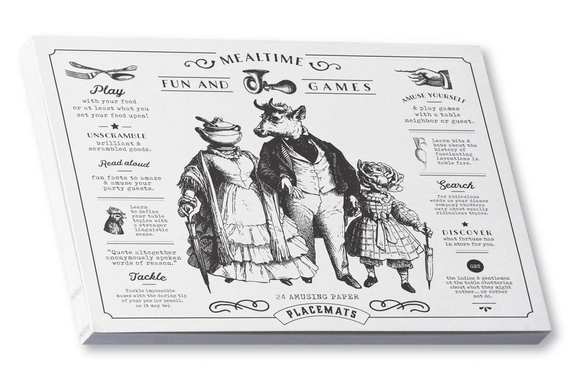 Gibbs Smith - Mealtime Madness Placemats Pad -Games, Coloring & More - Fenwick & OliverGibbs Smith - Mealtime Madness Placemats Pad -Games, Coloring & MoreGibbs SmithFenwick & Oliver725330741286