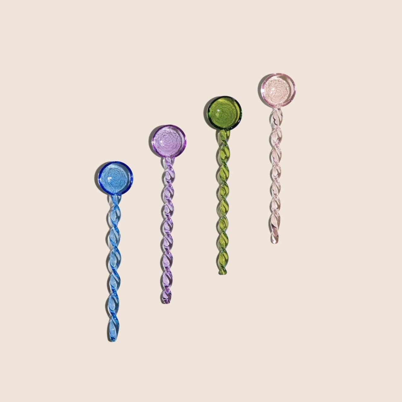 kessellate - Spiral Glass Spoon- Lilac - Fenwick & Oliverkessellate - Spiral Glass Spoon- LilackessellateFenwick & OliverBJ00624