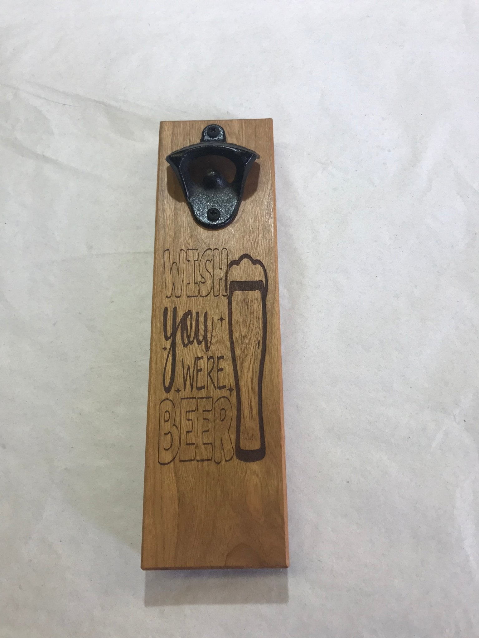 Magnetic Mount Bottle Opener - Wish You Were Beer - Cherry - Fenwick & OliverMagnetic Mount Bottle Opener - Wish You Were Beer - CherryFenwick & OliverFenwick & OliverMMB-WISH-CH-1