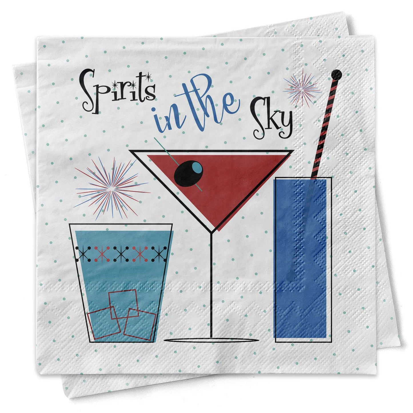 Mod Lounge Paper Company - Spirits in the Sky Cocktail Beverage Napkin - Fenwick & OliverMod Lounge Paper Company - Spirits in the Sky Cocktail Beverage NapkinMod Lounge Paper CompanyFenwick & OliverBN-020