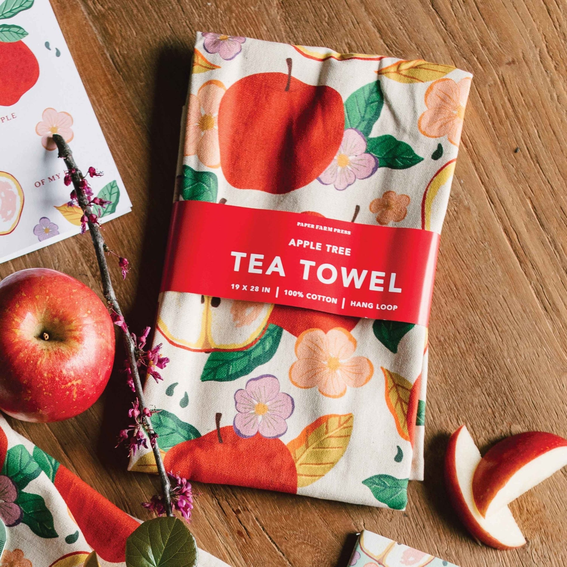 Paper Farm Press - Apple Tree Tea Towel - Fenwick & OliverPaper Farm Press - Apple Tree Tea TowelPaper Farm PressFenwick & OliverTA006