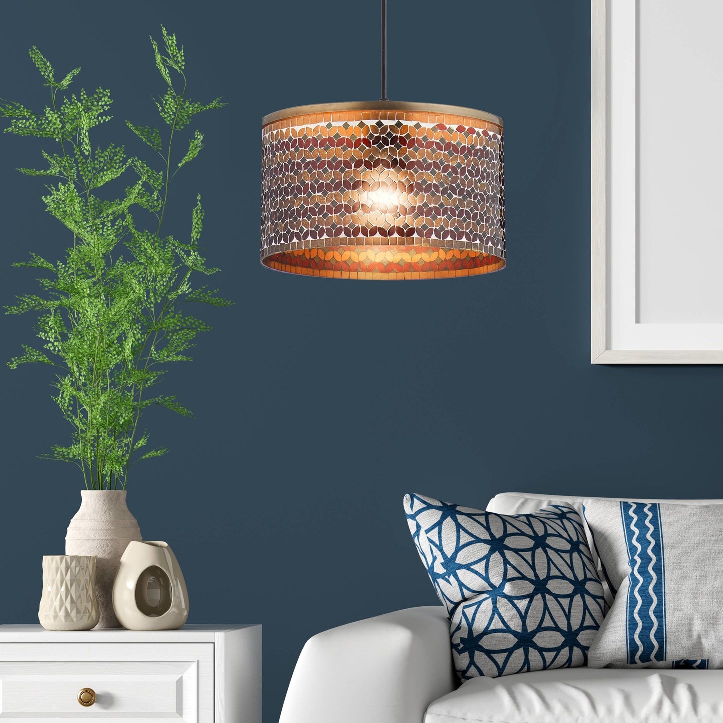 River of Goods - 12"W Valerie Brushed Brass and Glass Drum Pendant Light - Fenwick & OliverRiver of Goods - 12"W Valerie Brushed Brass and Glass Drum Pendant LightRiver of GoodsFenwick & Oliver20350