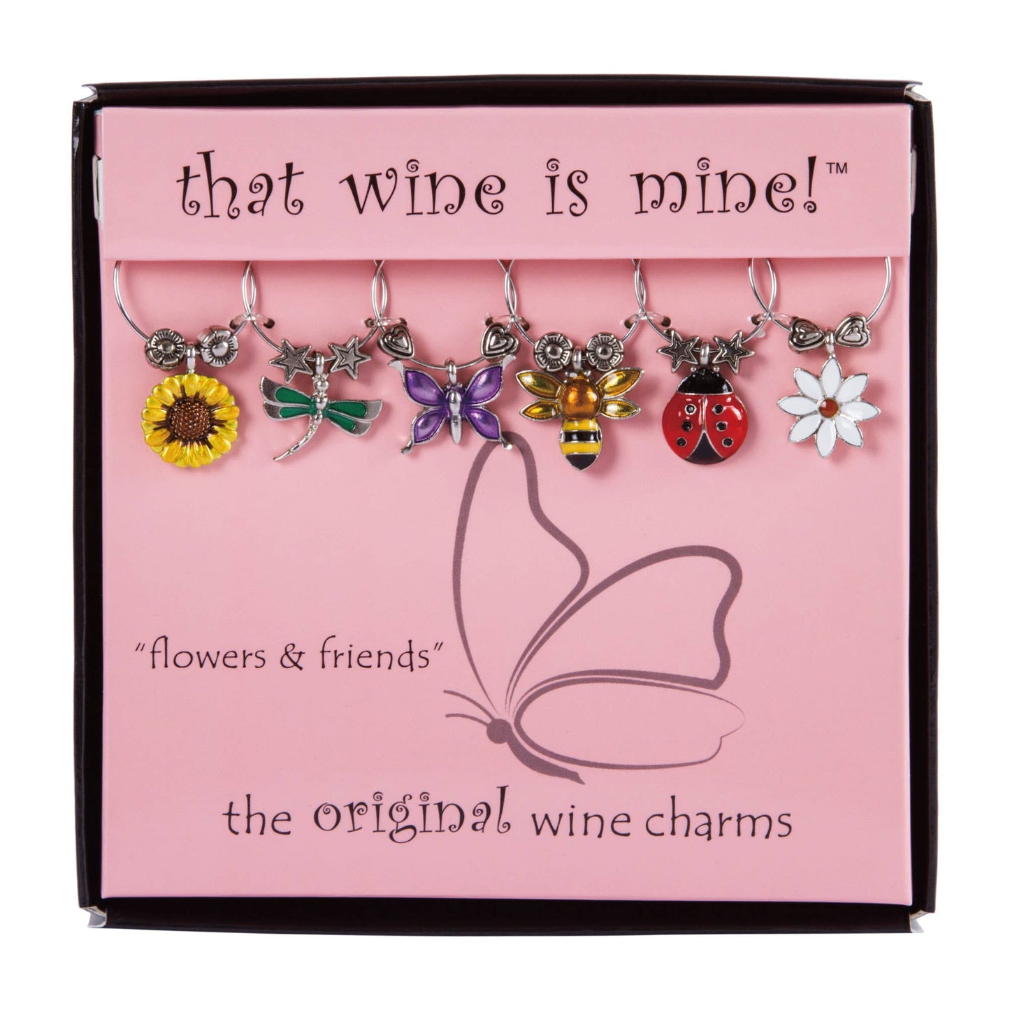 Supreme Housewares - 6-Piece Flowers and Friends Painted Wine Charms - Fenwick & OliverSupreme Housewares - 6-Piece Flowers and Friends Painted Wine CharmsSupreme HousewaresFenwick & OliverWT-1611P