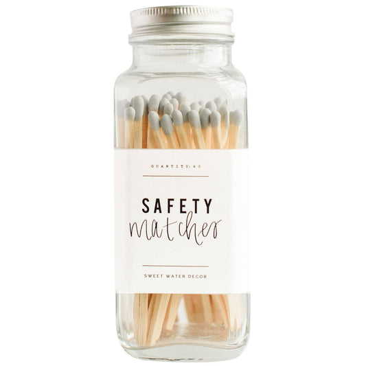 Sweet Water Decor - Safety Matches - Grey Tip - 60 Count, 3.75" - Fenwick & OliverSweet Water Decor - Safety Matches - Grey Tip - 60 Count, 3.75"Sweet Water DecorFenwick & OliverGM004