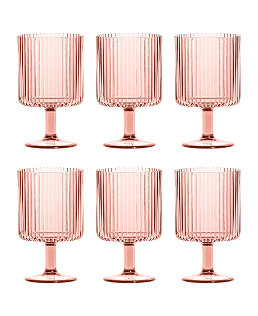 kessellate - Pink Can Glass Cup with Bamboo Lid and Straw