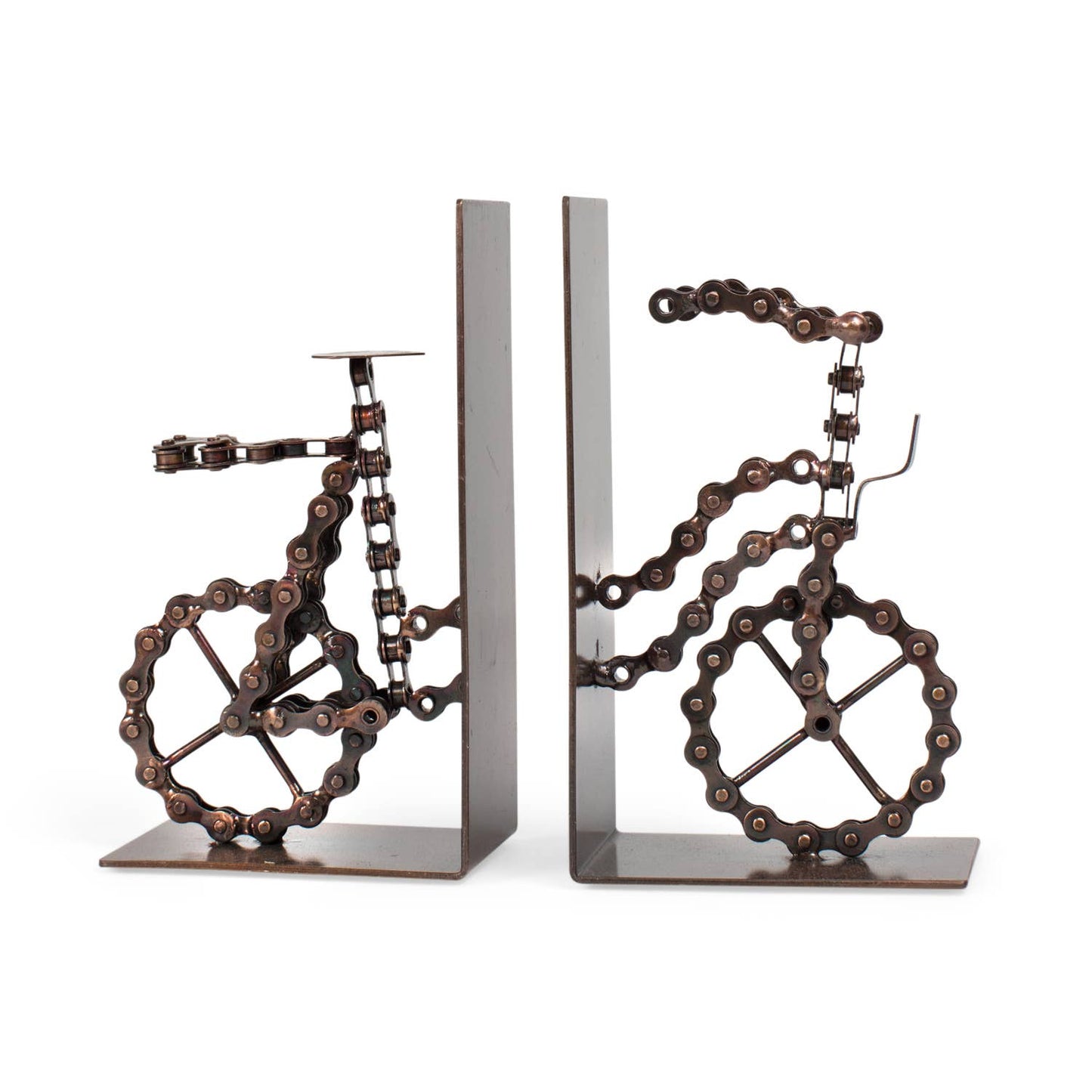 Ten Thousand Villages - Bicycle Chain Bookends - Fenwick & OliverTen Thousand Villages - Bicycle Chain BookendsTen Thousand VillagesFenwick & Oliver6821530